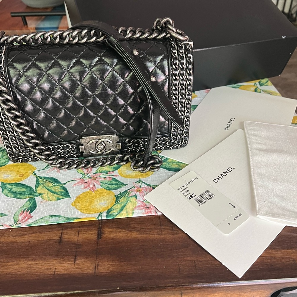 Chanel Medium Chain Boy Bag - Picture 10 of 14